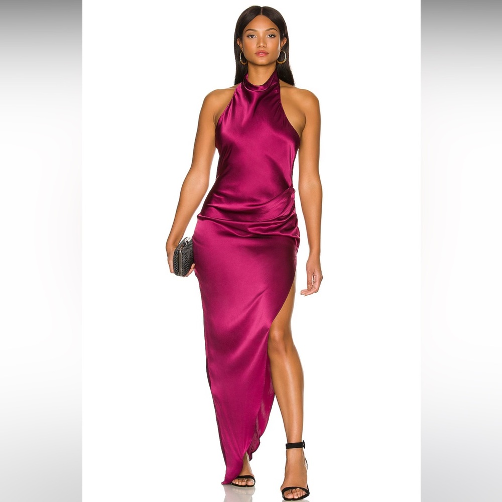 Amanda Uprichard Samba Dress in Aubergine Berry size Large